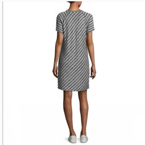 Rag & Bone Black and Gray Striped Mini Dress - Picture 4 of 9